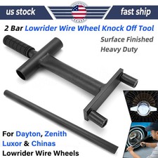 2 Bar Wheel Knock Offs With Pushers Bar For Dayton Zenith Lowrider Wire Wheels