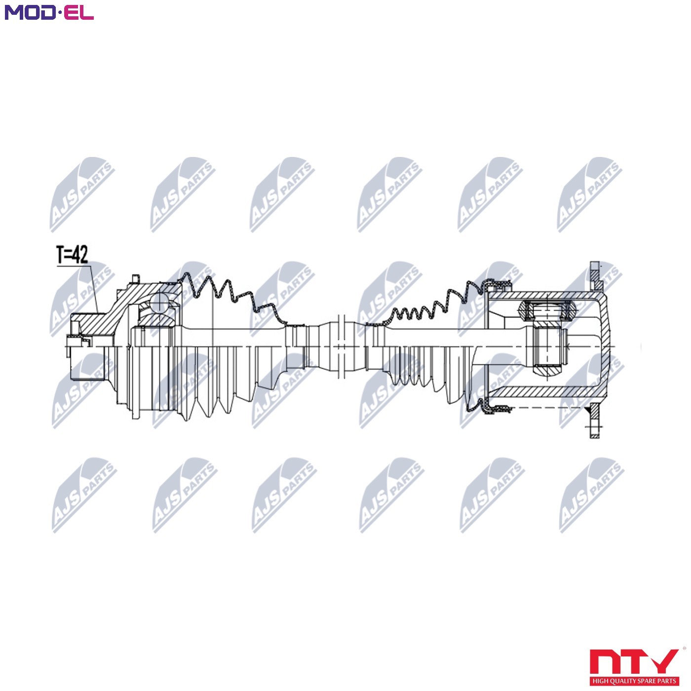 DRIVE SHAFT NPW-PS-021 FOR PORSCHE DCBF/MDC.BE/DCBE 3.0L 6cyl CAYENNE