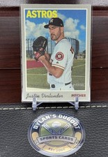 2019 Topps Heritage 1970 Cloth Stickers Justin Verlander #14 of 15
