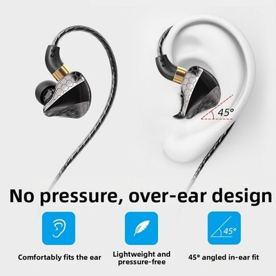Langlebige TPE Kabel In Ear Kopfhörer mit Mikrofon für Gaming und Musik