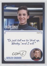 2022 Star Trek: The Next Generation Archives and Inscriptions Wesley Crusher 9pa