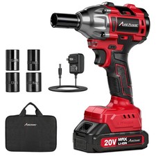 Impact Wrench 12 Impact Gun Max Torque 332 Ft-lbs 450 N.m 20v Cordless ...