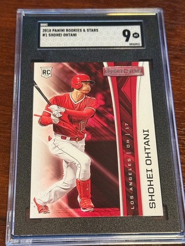2018 Panini Chronicles - Rookies and Stars Shohei Ohtani #1 (RC) Graded SGC 9