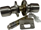 Mobile Home/RV Interior Door Passage Non-Locking Knob Brushed Nickel