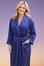 Victoria s Secret Gold Label Jacquard Silk Maxi Robe Wrap Lingerie Kimono sz M/L