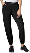 Carhartt Scrubs C54106 Women's Force Modern Fit Twill Jogger Pant Black 2XLarge