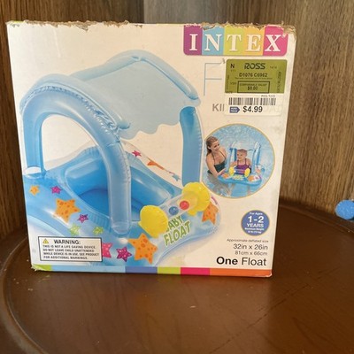 Intex My Baby Float Inflatable Swimming Pool Kiddie Tube Raft | 56581EP