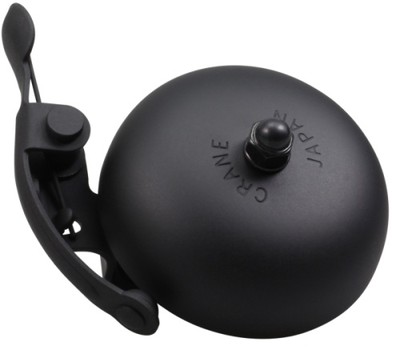 !NEU! Fahrradklingel Crane Bell Co. Suzu Bell, All Black, Retro Look, Ø 55mm