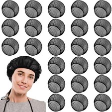 24 Pcs Chef Hat Bulk Unisex Hair Nets for Food Service Workers Reusable Cooki...