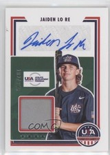 2022 Panini USA Baseball Stars & Stripes Signatures /349 Jaiden Lo Re Auto 17sh