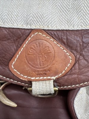 Vintage TerraPax Hemp & Leather Backpack Made in USA Eco 