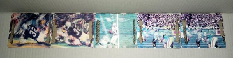 WHEATIES 3D Hologram Card LOT Joe Namath Marcus Allen 2x Roger Staubach 2x NFL