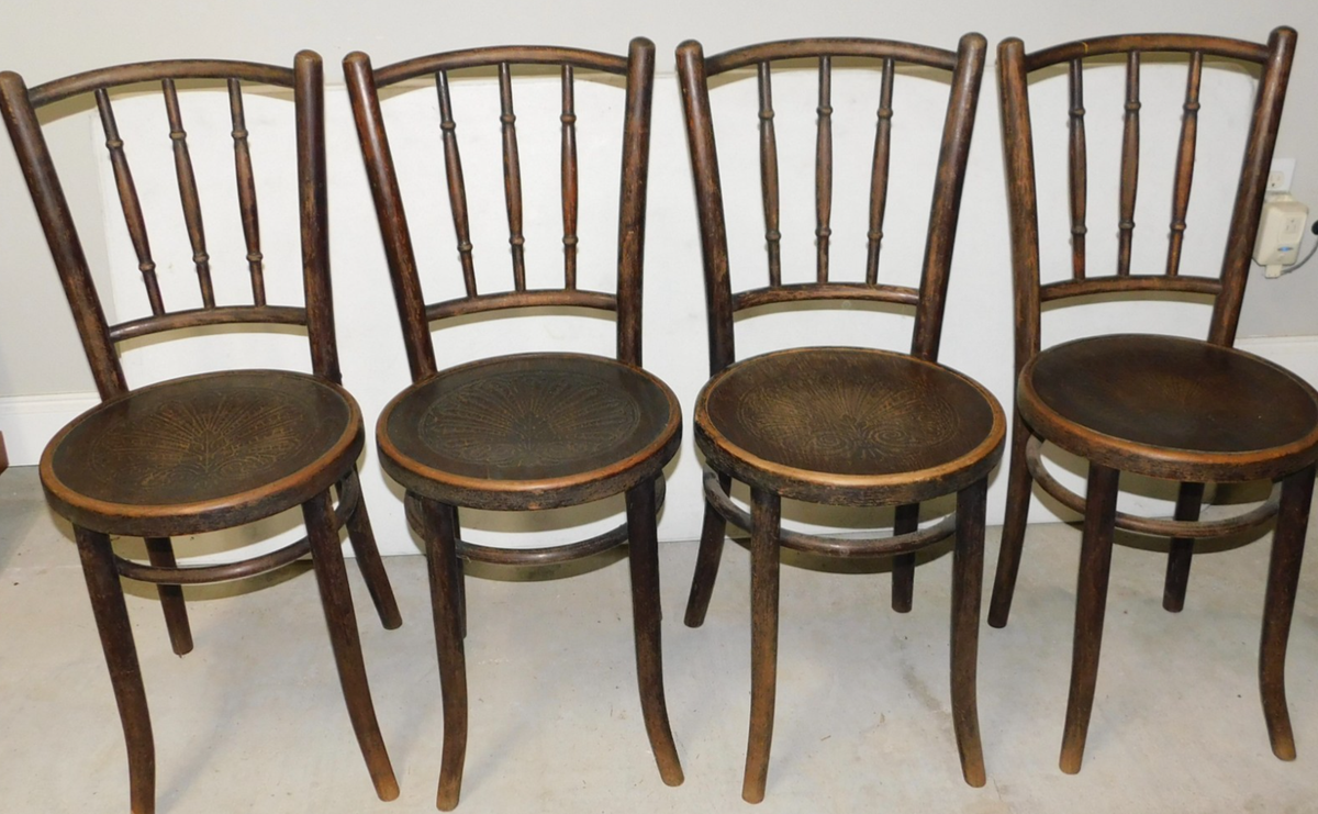 ANTIQUE Mundus J&J Kohn Jacob & Josef Bentwood Chairs Made in