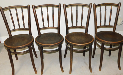 ANTIQUE Mundus J&J Kohn Jacob & Josef Bentwood Chairs Made in