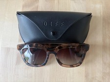 Diff Eyewear Carson POLARIZED HM-GR39P Oversized Tortoise Sunglasses w/ Case