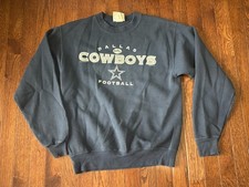 Dallas Cowboys Sweatshirt Large Youth Blue Vintage Lee Sport See Measurements
