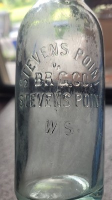 Sweet 1902-24 Stevens Point Brewery Clear Glass Beer Bottle - Stevens Point WI