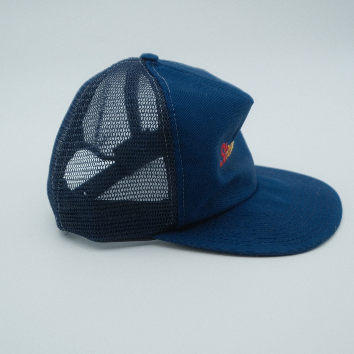 Vintage Steelcase Furniture Mid Century Trucker SnapBack Hat Mesh Embroidered View 2