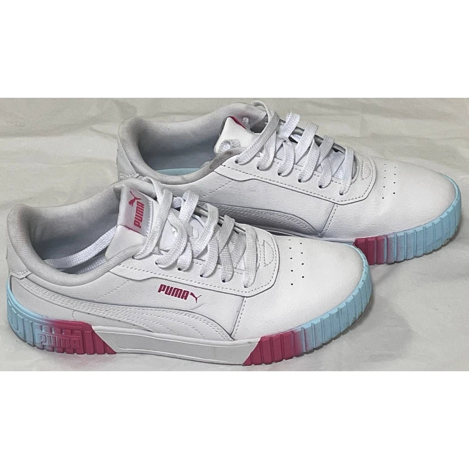 Puma Carina 2.0 Fade Jr para niños grandes blanco/rosa/azul - talla 7 - 390472-01 con caja Foto 2 de 4