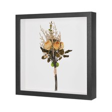 Shadow Box Frame, 11 x 11 Inch Wooden Dried Flower Photo Frame Black