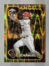 Nolan Schanuel Rookie 2024 Topps Gilded Gold Wave Refractor /25 RC SSP #49