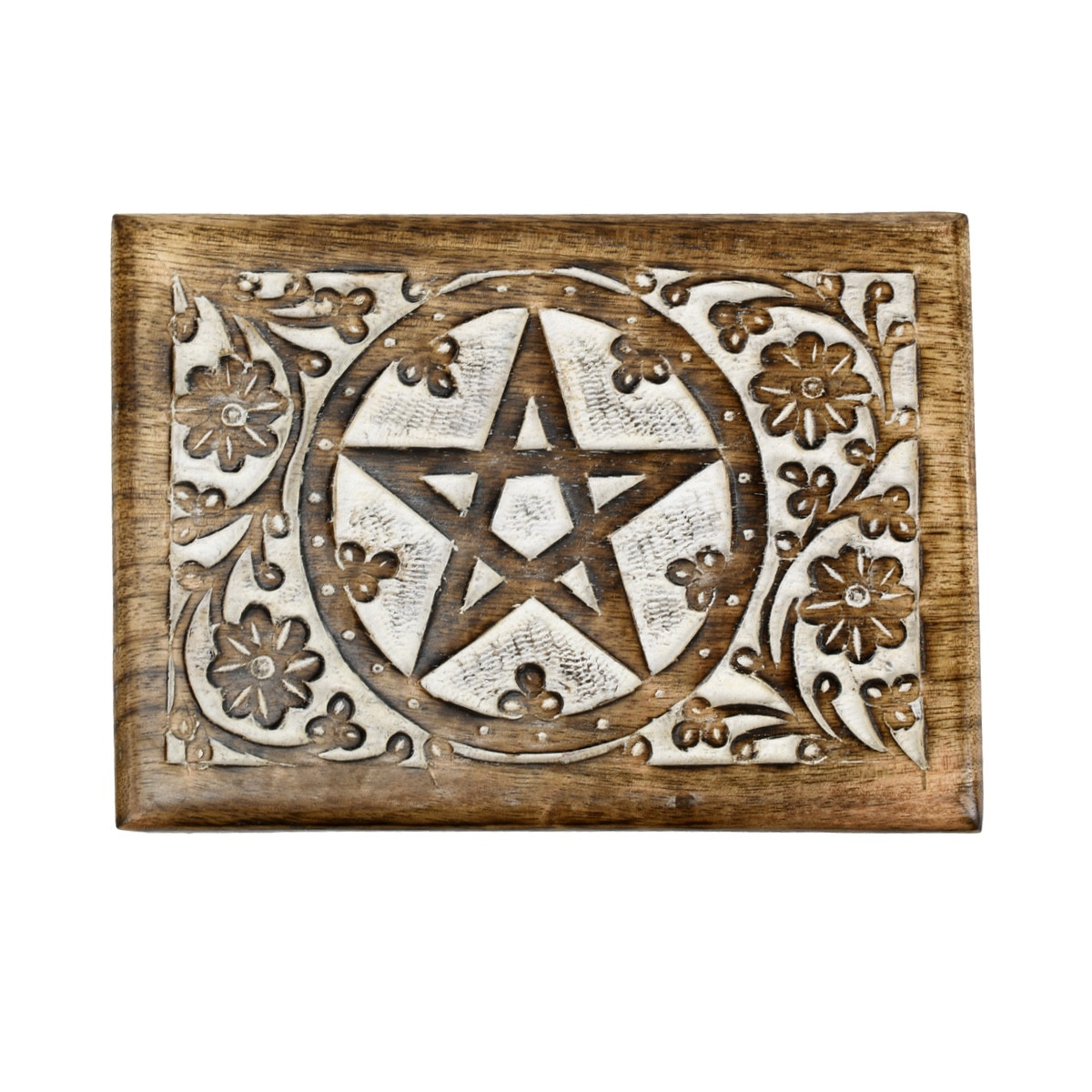 Decorative Wood Pentagram Keepsake Memory Box Wiccan Jewelry Card Storage Chest Decorative Wood Pentagram Keepsake Memory Box Wiccan Jewelry Card Storage Chest