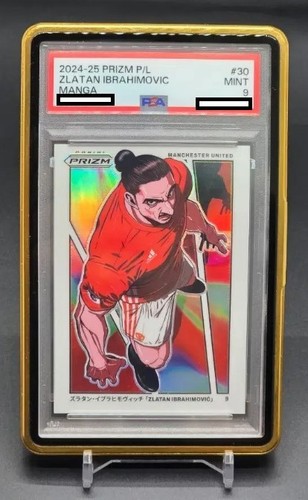 Zlatan Ibrahimovic #30 2024 Panini Prizm Premier League Manga card