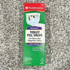 Fluidmaster Toilet Fill Valve 703A, Glacier Bay and Niagara Flapperless Toilets