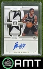 Blake Wesley RC 2022-23 Panini National Treasures 22/25 Rookie Jersey Auto Patch