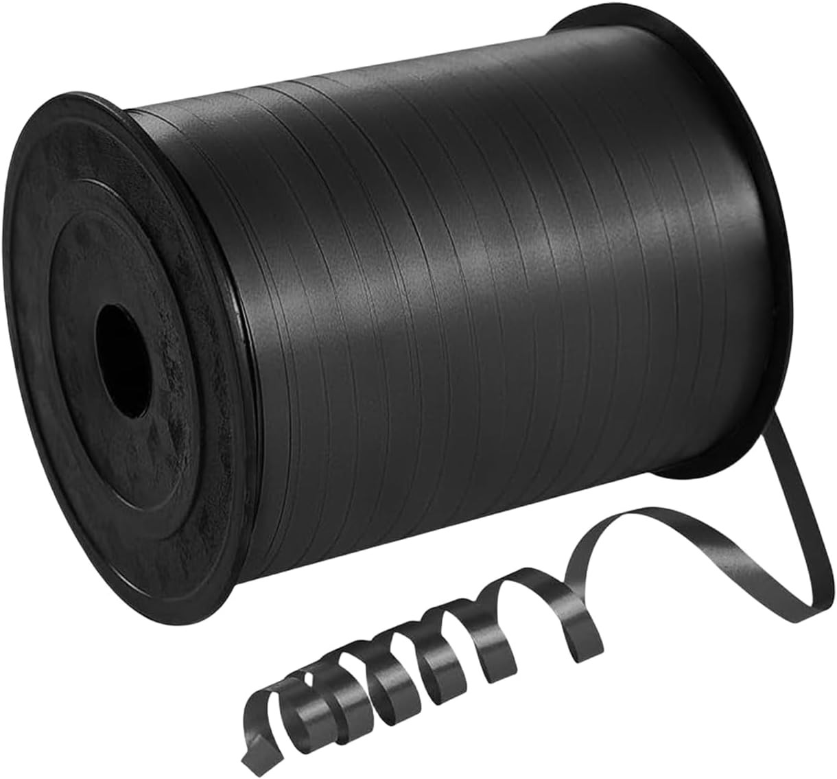 500 Yard Black Curling Ribbon 5Mm for Balloons,457M Shiny Crimped Balloon Ribbon