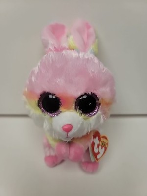 Ty Beanie Boos LOLLIPOP the Easter Bunny Rabbit (6'') 15 cm MWMTs Stuffed Toy New