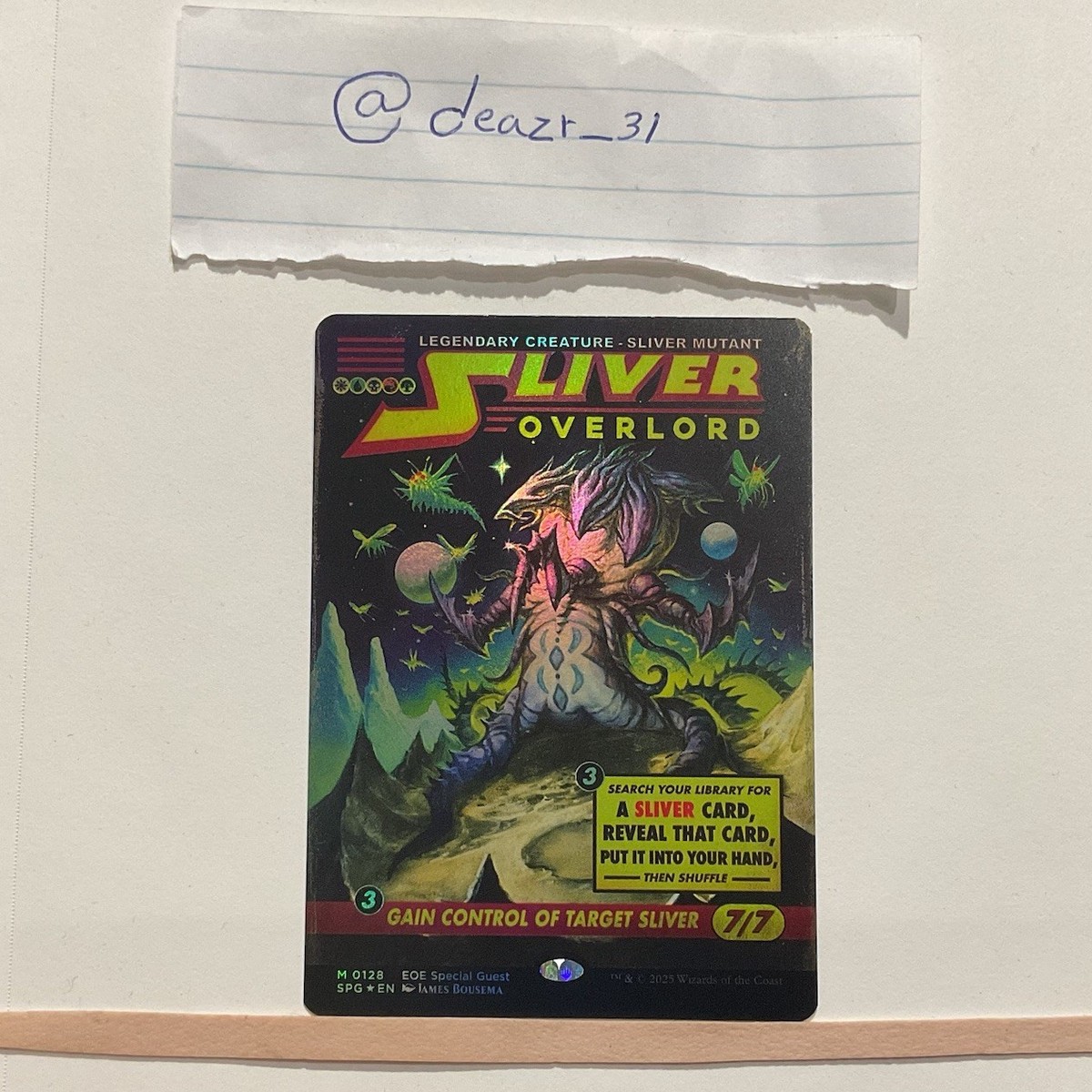 スペシャルゲスト スリヴァーの首領/Sliver Overlord Foil スリヴァーの首領 スペシャルゲスト foil sliver overlord