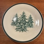 Royal Norfolk Christmas Winter Green Pine Tree Dessert Salad Plates Set Of 4 — photo 3