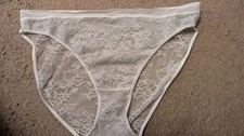 EX STORES GREY MARL LACEY  BRIEF SIZE UK 10  NEW  BARGAIN