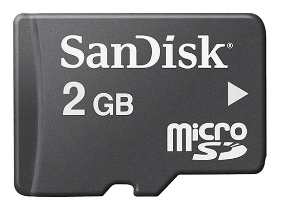 Teléfono celular SanDisk sd de 2 GB tarjetas de memoria