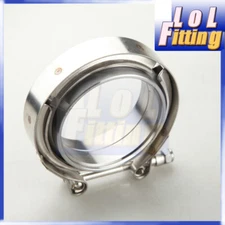 2.75" SS304 Male/Female V-Band Vband Clamp Mild Steel Flange Kit Turbo Downpipe