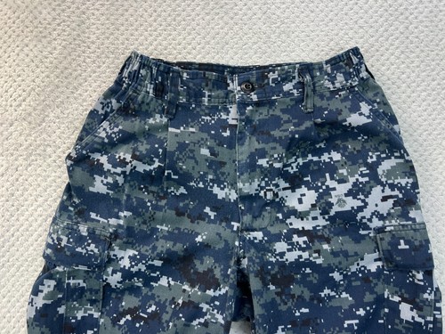 Pantalone US Navy uomo taglia 24x31 blu digitale mimetico cargo largo militare BDU tattico - Foto 11 di 19
