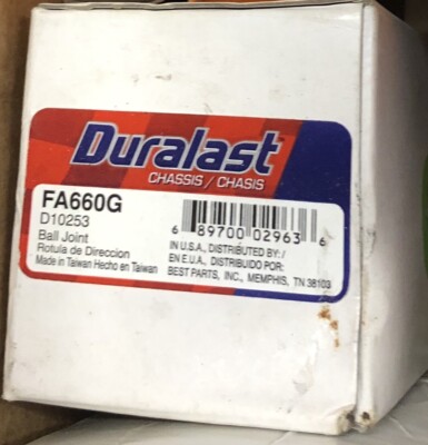 Duralast Ball Joints part # FA660G ~ Set of 2 qty. NEW Front Lower Ball ...