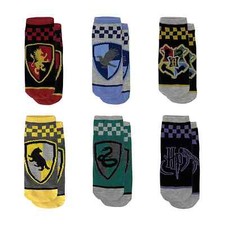Harry Potter Crests Low Cut Women's Socks 6-Pack Wizarding World