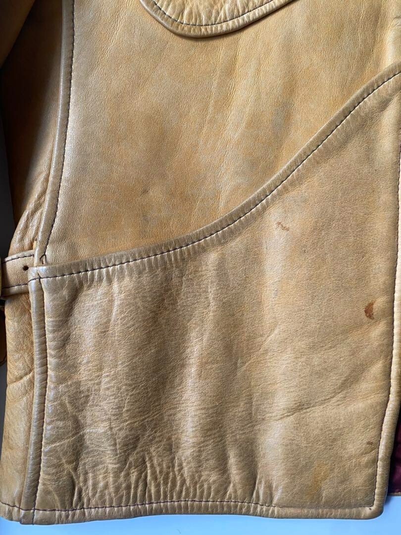 70s KOK leather jacket East West Riders vintage size M Used 70s KOK leather jacket East West Riders vintage size M Used