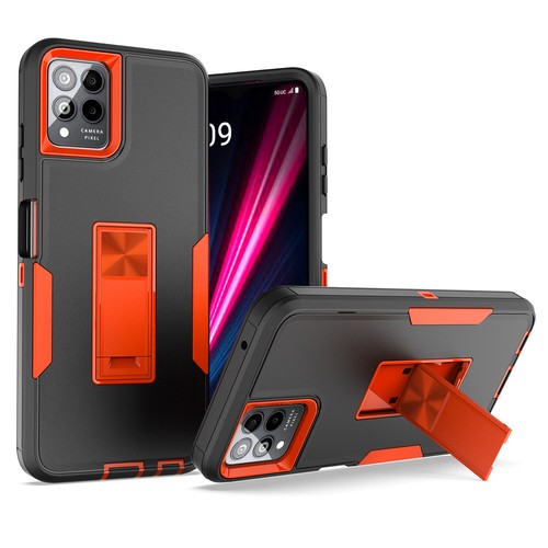 For T-Mobile Revvl 6X 6 Pro 5G Armor Stand Heavy Duty Case + Screen Protector - Picture 6 of 16
