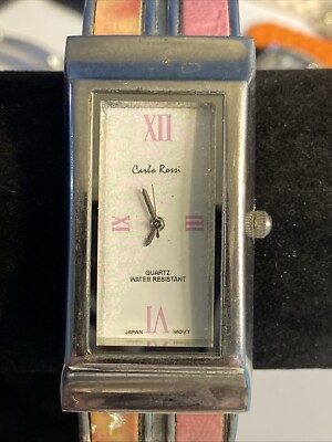 Carla Rossi Watch Women's Bangle Band Quartz Analog New Battery