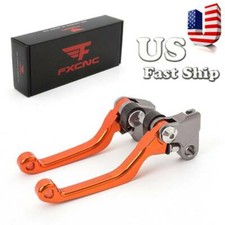 For 125SX  05 06 07-08 144SX  07-08 CNC Dirtbike Pivot Brake Clutch Lever Orange