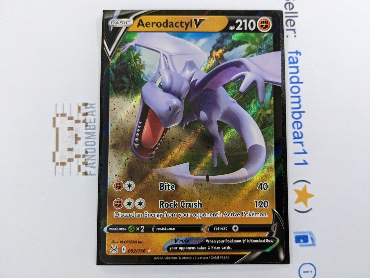ポケモンカードゲーム Aerodactyl V from Lost Origin Pokemon TCG - Aerodactyl V - SWSH11: Lost Origin 92/196