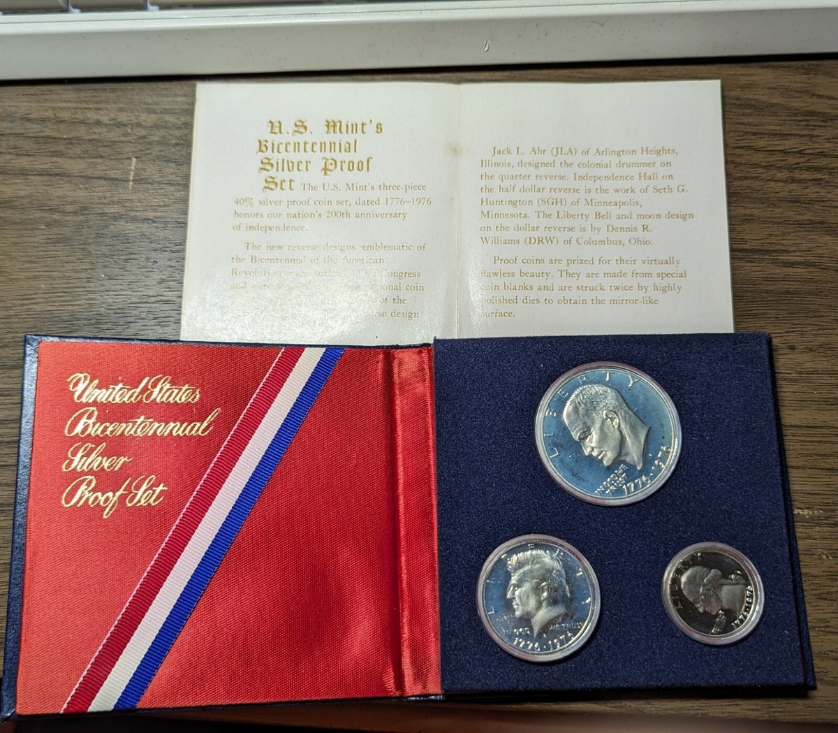 その他 U.S. Mint Bicentennial Silver Proof Set 1776-1976 US Mint Bicentennial Silver Proof Set - Original Holder