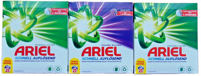 2 x Ariel Waschmittel Pulver Universal  1 x Color  3 X 25 Wäschen = 75