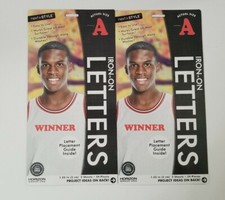 Iron On Letters Appliques 1.22" Tall Next Style 108-Pieces Alphabet Red