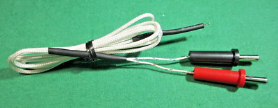 K-Type Thermocouple  38''L Lead w/4mm Banana Plug works on Fluke 87V Multimeters