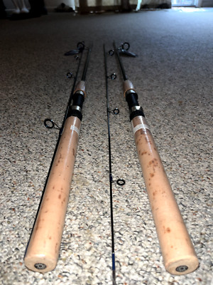 2 LOT Okuma Halogen Spinning Rods 7' 2pc HGS-702MH-40