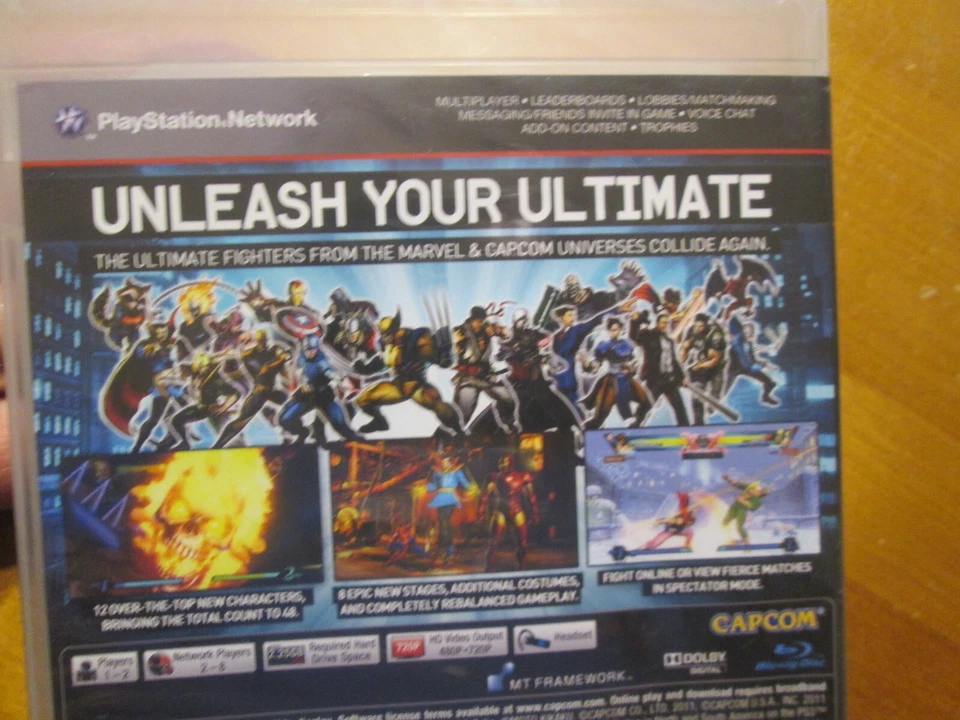 ULTIMATE MARVEL VS. CAPCOM 3 PS3 PLAYSTATION 3 US EDITION NEW FACTORY SEALED - Image 4 of 4